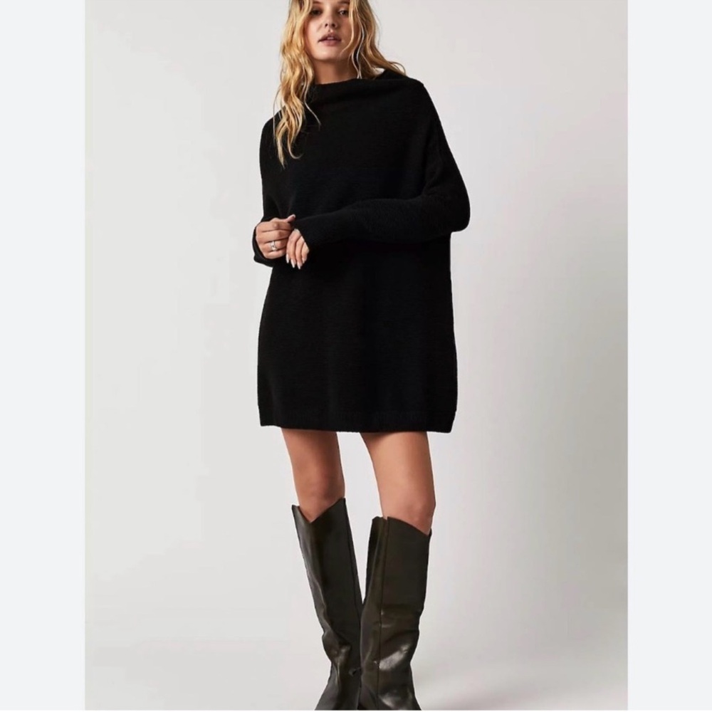 Free People Ottoman Slouchy Tunic Black Large